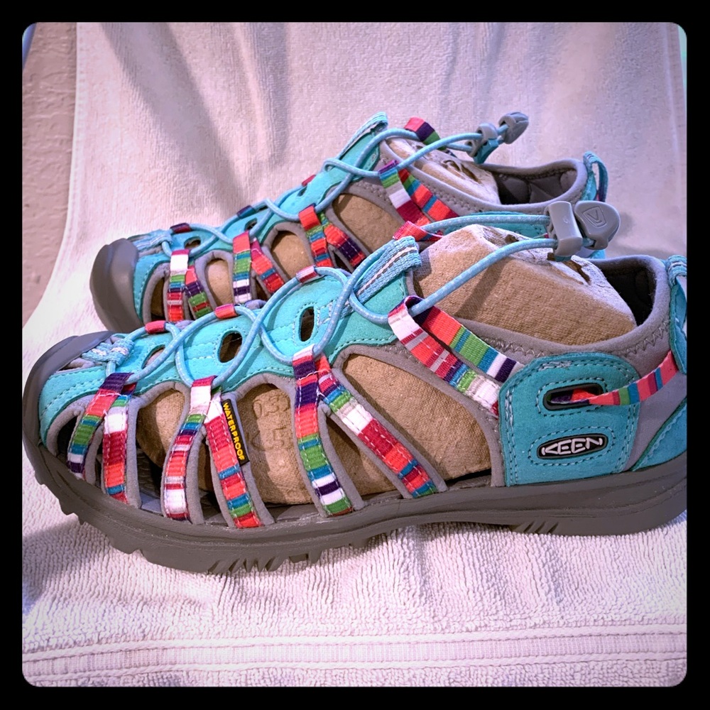 NIB Keen Big Kids Girls SZ 6 Mint Sandle Shoes